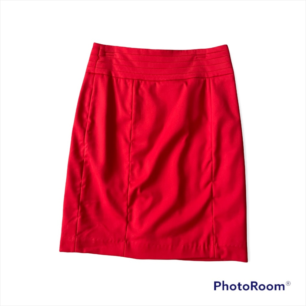 Red pencil skirt size 12